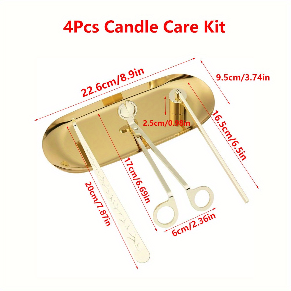4pcs/set Luxury Candle Care Ki - Workshop Tools Diy review and price