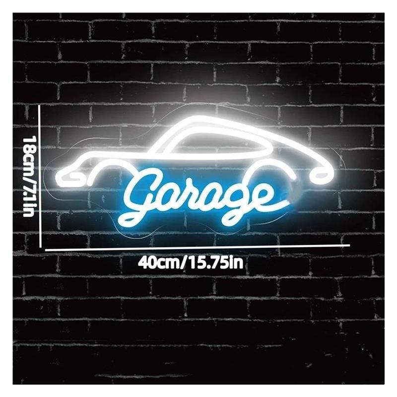 Garage Neon Sign LED Light Dim - Workshop Tools Wallpaper review and price