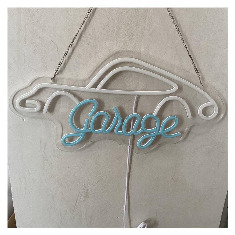 Garage Neon Sign LED Light Dim - Workshop Tools Wallpaper review and price