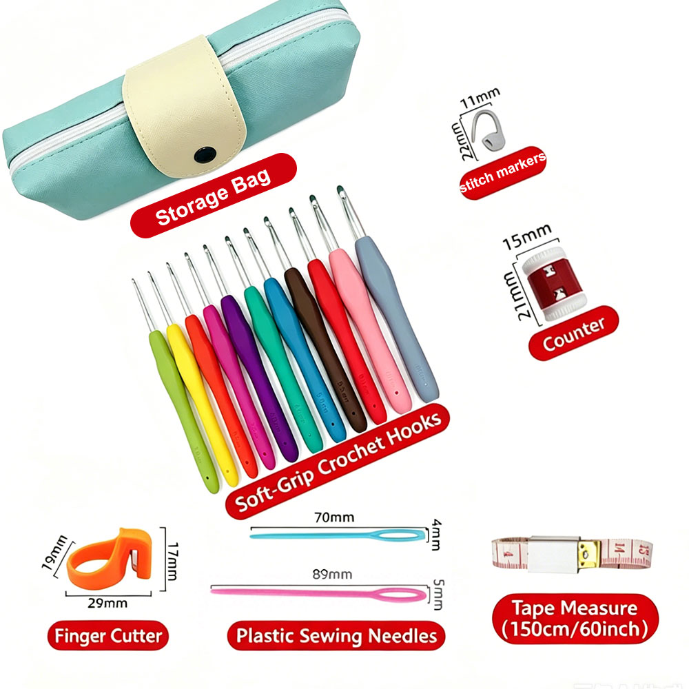 37pcs Crochet Hooks Kits with  - Workshop Tools Diy review and price